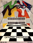 Programme cover of Indianapolis Motor Speedway, 30/05/1976
