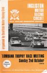 Programme cover of Ingliston Circuit, 02/10/1966