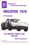 Programme cover of Ingliston Circuit, 11/10/1970