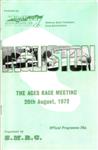 Programme cover of Ingliston Circuit, 20/08/1972