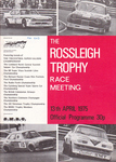 Programme cover of Ingliston Circuit, 13/04/1975