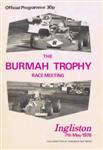 Programme cover of Ingliston Circuit, 07/05/1978