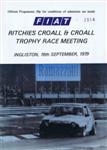 Programme cover of Ingliston Circuit, 16/09/1979