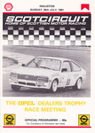 Programme cover of Ingliston Circuit, 26/07/1981