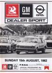 Programme cover of Ingliston Circuit, 15/08/1982