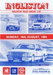 Programme cover of Ingliston Circuit, 19/08/1984