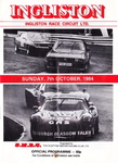 Programme cover of Ingliston Circuit, 07/10/1984