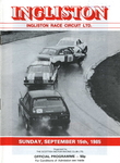 Programme cover of Ingliston Circuit, 15/09/1985