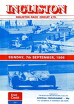 Programme cover of Ingliston Circuit, 07/09/1986