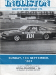 Programme cover of Ingliston Circuit, 13/09/1987