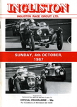 Programme cover of Ingliston Circuit, 04/10/1987