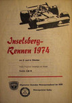 Programme cover of Inselsberg, 06/10/1974