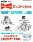 Programme cover of Indianapolis Raceway Park, 27/05/1989