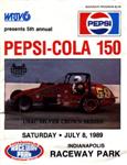 Programme cover of Indianapolis Raceway Park, 08/07/1989