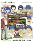 Programme cover of Indianapolis Raceway Park, 03/08/1991