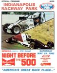 Programme cover of Indianapolis Raceway Park, 23/05/1992