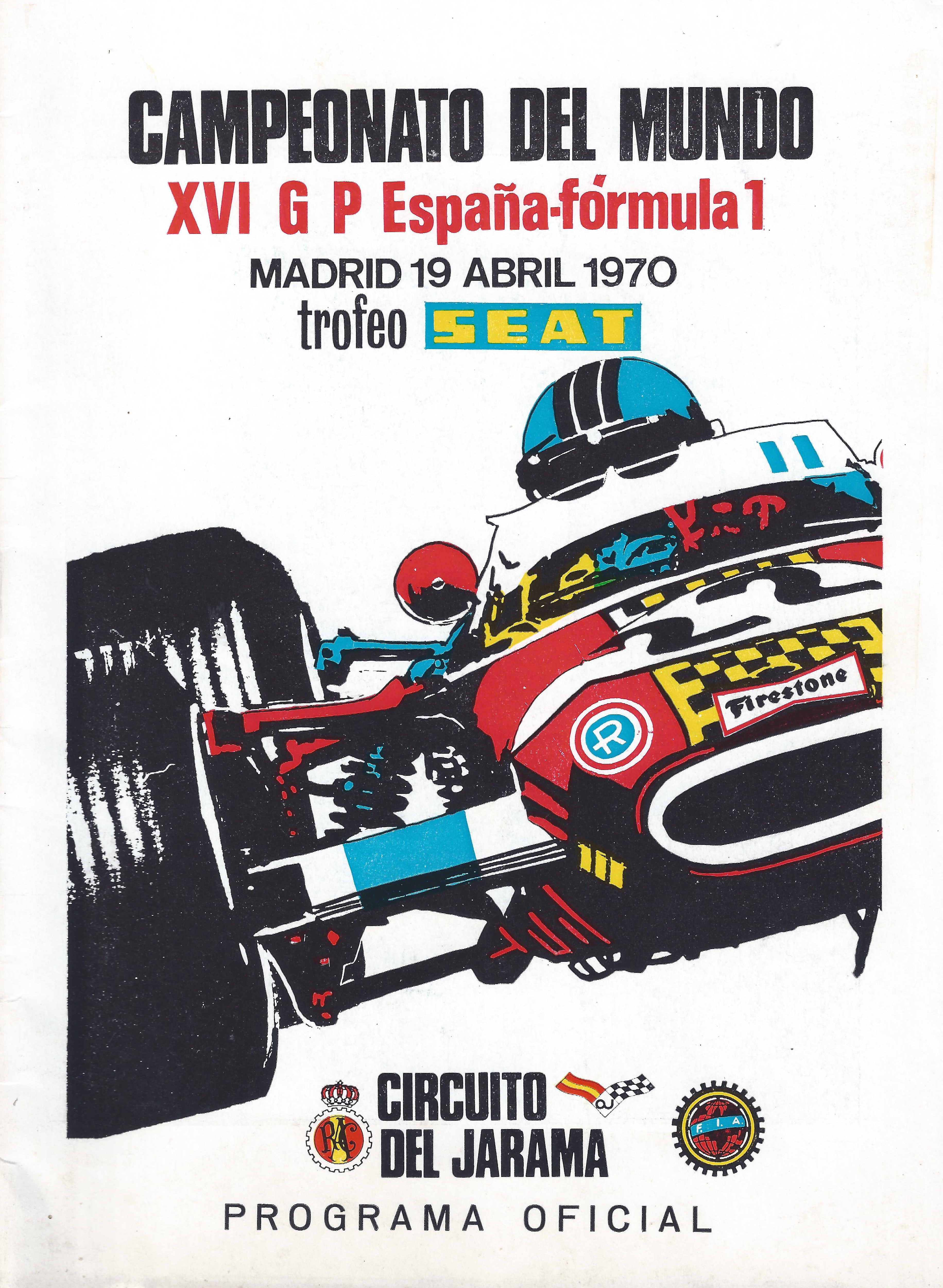 1970 Formula 1 World Championship Programmes The Motor