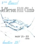 Programme cover of Jefferson Hill Climb, 22/05/1966