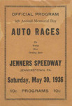 Programme cover of Jennerstown Speedway, 30/05/1936