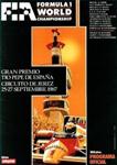 Programme cover of Jerez Circuit, 27/09/1987