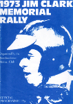 Programme cover of Jim Clark Memorial Rally, 1973