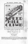 Programme cover of Joel Park Hill Climb, 22/06/1935