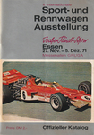 Programme cover of Jochen Rindt Show, 1971