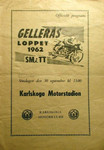 Programme cover of Karlskoga Motorstadion, 30/09/1962