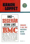 Programme cover of Karlskoga Motorstadion, 11/08/1963