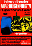 Programme cover of Kassel-Calden Airport, 22/08/1971