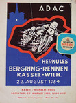 Programme cover of Kassel-Wilhelmshöhe, 22/08/1954