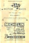 Programme cover of Killarney, 18/02/1961