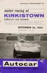 Programme cover of Kirkistown Motor Racing Circuit, 26/09/1964