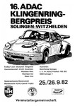 Programme cover of Klingenring Hill Climb, 26/09/1982