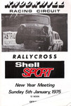 Programme cover of Knockhill Racing Circuit, 05/01/1975