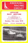 Programme cover of Knockhill Racing Circuit, 15/06/1975