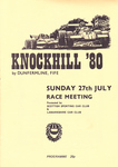 Programme cover of Knockhill Racing Circuit, 27/07/1980