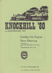Programme cover of Knockhill Racing Circuit, 31/08/1980