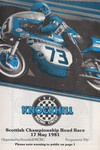 Programme cover of Knockhill Racing Circuit, 17/05/1981