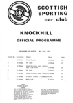Programme cover of Knockhill Racing Circuit, 24/05/1987