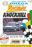 Programme cover of Knockhill Racing Circuit, 26/07/1992