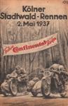Programme cover of Köln Stadtwald, 02/05/1937