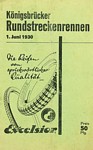 Programme cover of Königsbrück, 01/06/1930