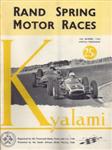 Programme cover of Kyalami Grand Prix Circuit, 10/10/1962