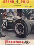 Programme cover of Kyalami Grand Prix Circuit, 01/01/1968