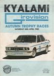 Programme cover of Kyalami Grand Prix Circuit, 24/04/1982