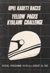 Programme cover of Kyalami Grand Prix Circuit, 29/08/1987