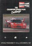 Programme cover of Kyalami Grand Prix Circuit, 05/12/1987