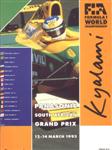 Programme cover of Kyalami Grand Prix Circuit, 14/03/1993