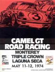 Programme cover of Laguna Seca Raceway, 12/05/1974